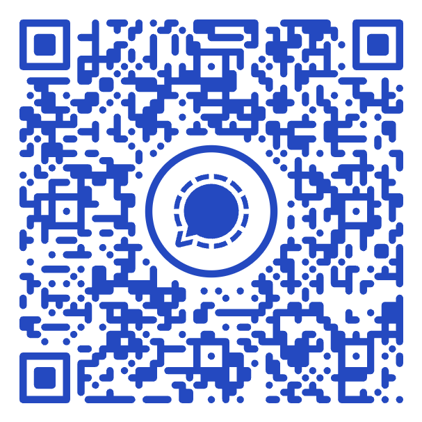 QR code to contact ByteBack on Signal